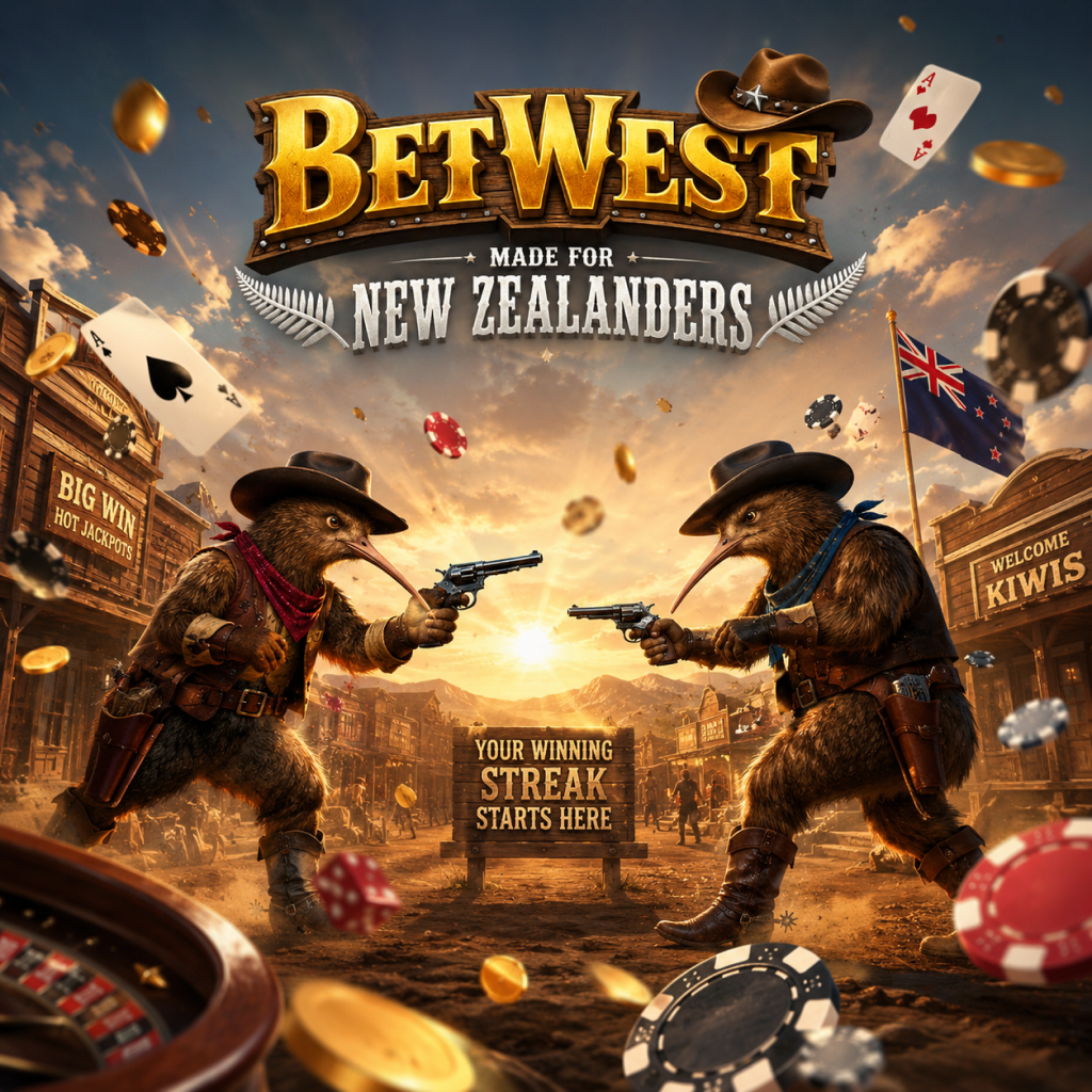 BetWest hero — Kiwi cowboy at the casino floor